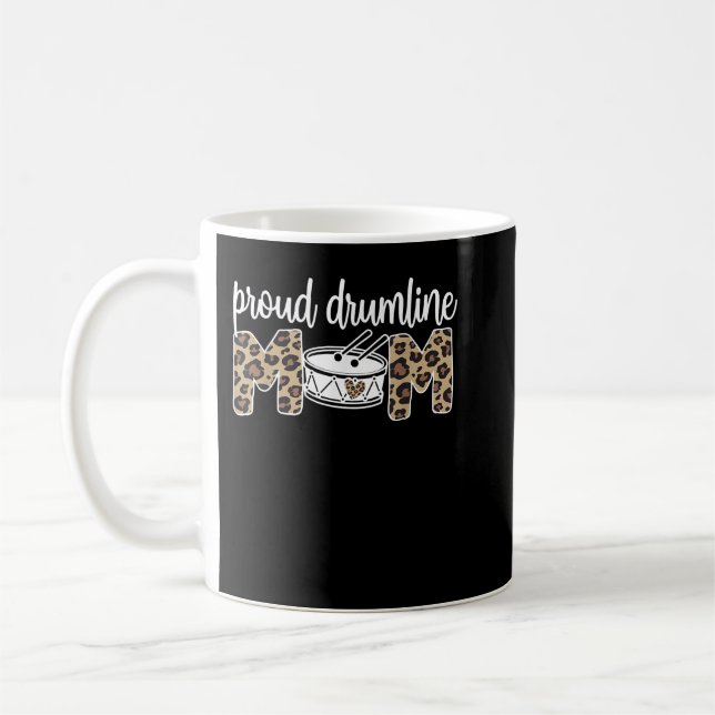 Taza De Café Orgullosa mamá Drumline Mama (Izquierda)