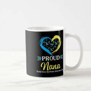 Taza De Café Orgullosa Nana Abuela Mundo Síndrome de Down A