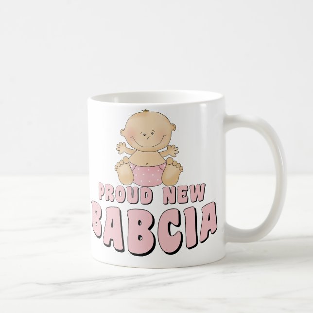 TAZA DE CAFÉ ORGUŁLOSA NUEVA BABCIA (Derecha)