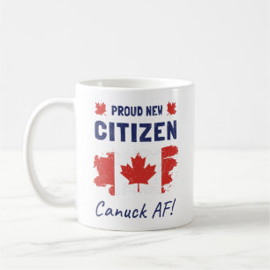 Taza De Café Orgullosa nueva ciudadana canadiense, ceremonia de