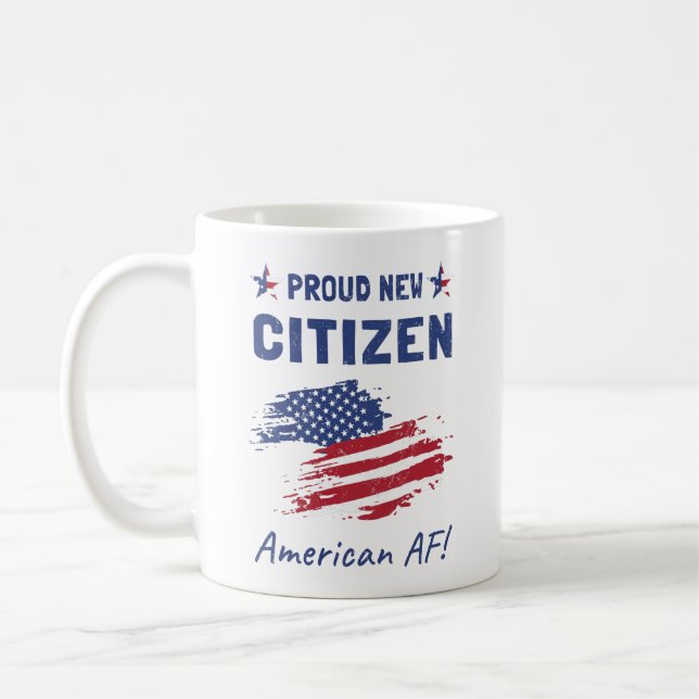 Taza De Café Orgullosa nueva ciudadana estadounidense, ceremoni (Izquierda)
