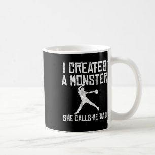 Taza De Café Orgullosa Papá Softll - Creé Un Monstruo Que Llama