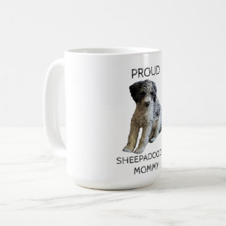 Taza De Café Orgullosa Sheepadoodle Mommy