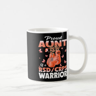 Taza De Café Orgullosa Tía De Un Boxeo De Conciencia De Los Gue