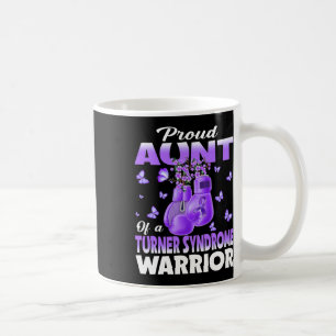 Taza De Café Orgullosa Tía De Una Conciencia De Guerrero Del Sí