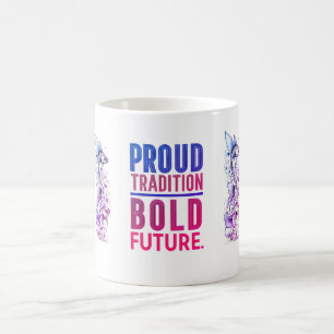 Taza De Café Orgullosa Tradición, Audaz Diseño Futuro De Borde 