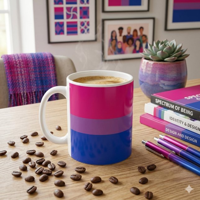 Taza De Café Orgullosamente Bi: Orgullo Bisexual (Subido por el creador)