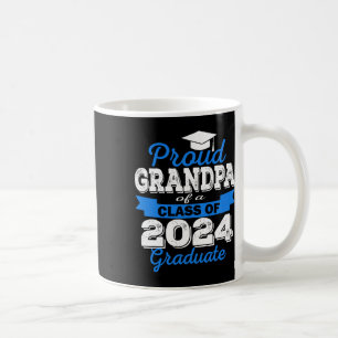Taza De Café Orgulloso Abuelo De 2024 Graduado Impresionante Co
