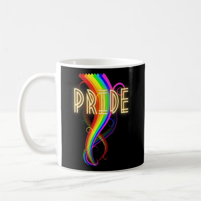 Taza De Café Orgulloso Ally Rainbow Lgbtq Blm Pride 1 (Izquierda)