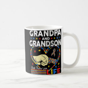 Taza De Café Orgulloso Apoyo al Autismo Abuelo Y Autismo De Abu