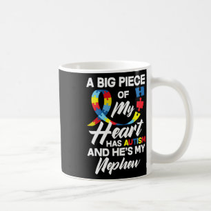 Taza De Café Orgulloso autismo con el tío autista del sobrino a