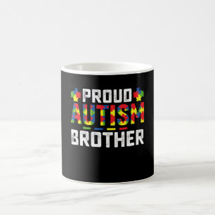 Taza De Café Orgulloso autismo Hermano Conciencia Familia Autis