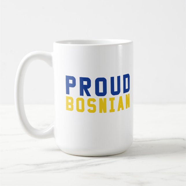 Taza De Café Orgulloso bosnio (Izquierda)
