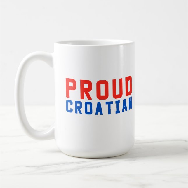 Taza De Café Orgulloso croata (Izquierda)
