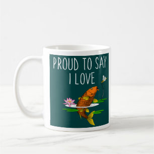 Taza De Café Orgulloso de decir que amo a Koi!