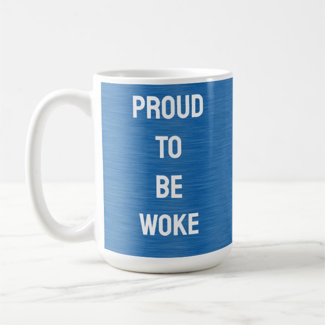 TAZA DE CAFÉ ORGULLOSO DE ESTAR DESPERDICIANDO CONTRA TRUMP (Izquierda)
