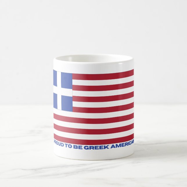 TAZA DE CAFÉ ¡ORGULLOSO DE SER AMERICANO GRIEGO! (Centro)