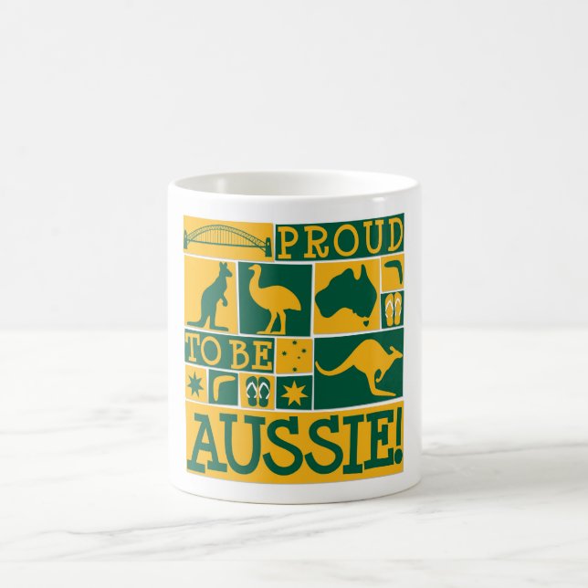 Taza De Café Orgulloso de ser australiano (Centro)