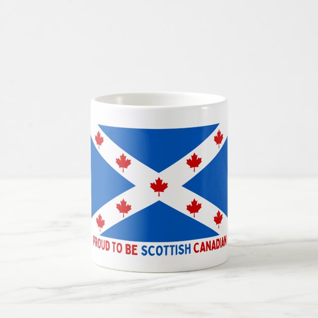 TAZA DE CAFÉ ¡ORGULLOSO DE SER CANADIENSE ESCOCIA! (Centro)