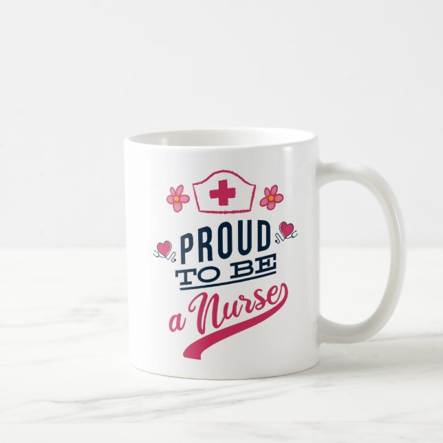 Taza De Café Orgulloso de ser enfermero (Derecha)