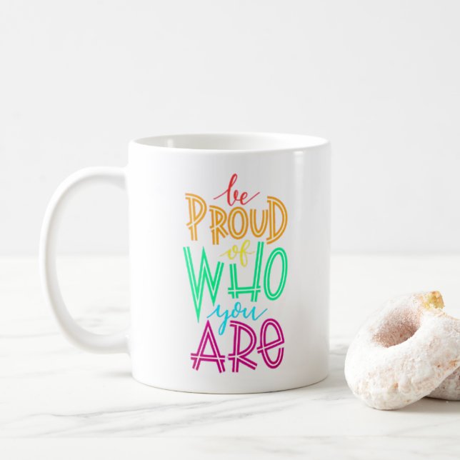 Taza De Café Orgulloso De Ser Tú - Retro Mug (Con donut)