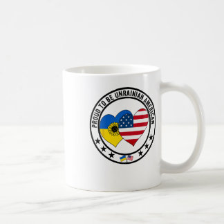 Taza De Café Orgulloso de ser ucraniano americano amo América a
