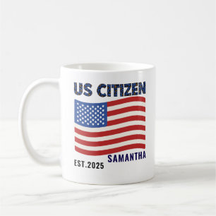 Taza De Café Orgulloso de ser un americano – Día de la Ciudadan