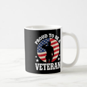 Taza De Café Orgulloso De Ser Un Veterano Honor Militar De Eeuu
