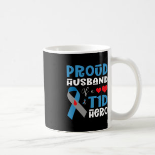 Taza De Café Orgulloso Esposo De Un Héroe De La T1D Con Diabete