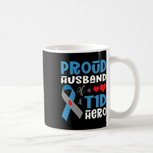 Taza De Café Orgulloso Esposo De Un Héroe De T1d Con Diabetes T