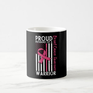Taza De Café Orgulloso Esposo De Una Guerrera Conciencia Del Cá