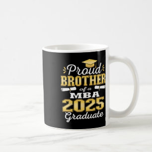 Taza De Café Orgulloso Hermano De La Familia Graduada De 2025 M