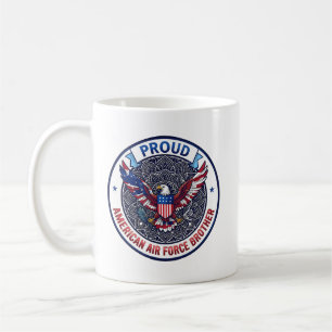 Taza De Café Orgulloso hermano de la Fuerza Aérea Americana