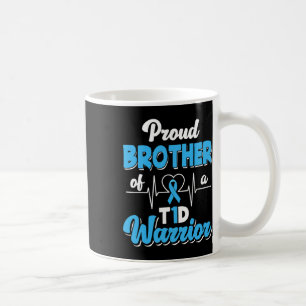 Taza De Café Orgulloso Hermano De Un Guerrero Del T1d Diabetes 