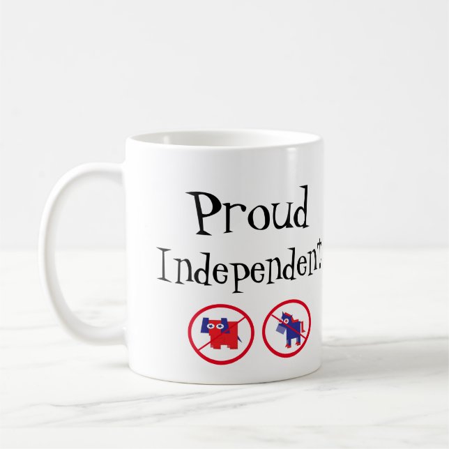 Taza De Café Orgulloso Independiente (Izquierda)