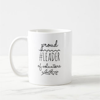 Taza De Café orgulloso líder de los voluntarios #lovols mug