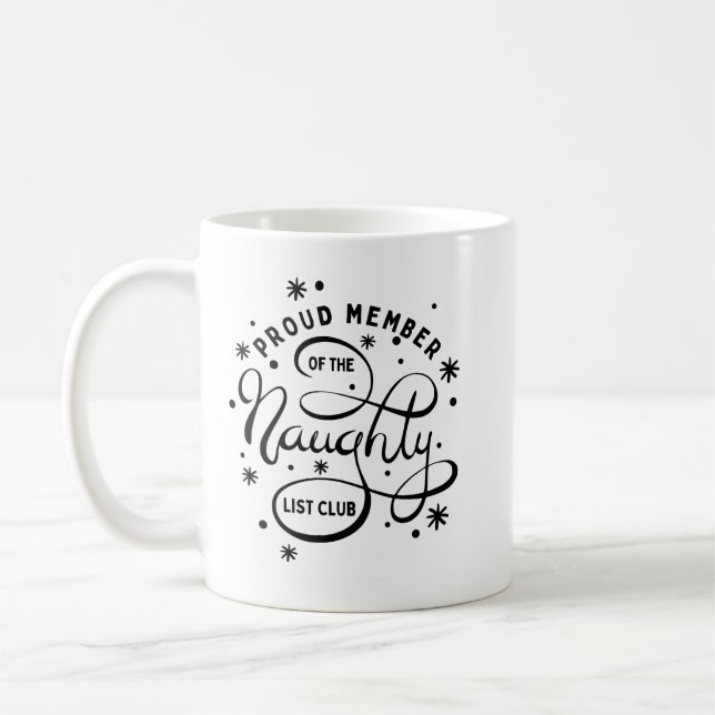Taza De Café Orgulloso miembro de los Navidades del Club de la  (Izquierda)