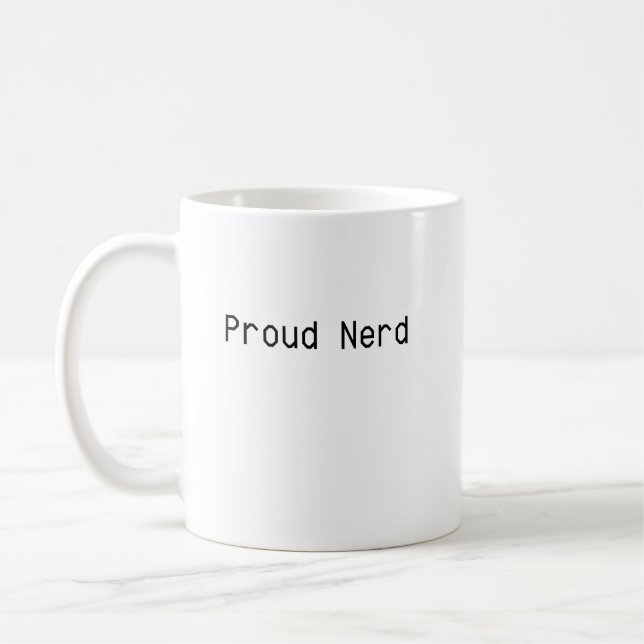 Taza De Café Orgulloso Nerd (Izquierda)