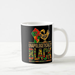 Taza De Café Orgulloso orgullo negro puño levantado sankofa