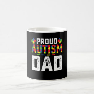 Taza De Café Orgulloso padre de autismo Conciencia Familia Auti