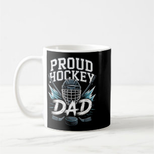 Taza De Café Orgulloso padre de hockey Padre de hockey sobre hi