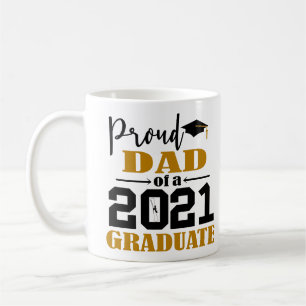 Taza De Café Orgulloso padre de un graduado de 2021