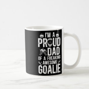Taza De Café Orgulloso padre de un portero de hockey Papá de ho