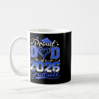 Taza De Café Orgulloso padre de un senior 2026 Cl de 2026 gradu