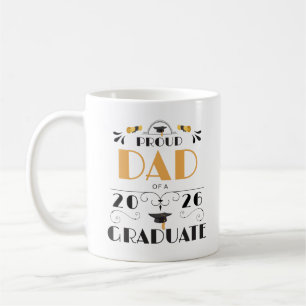 Taza De Café Orgulloso Padre De Una Clase De Graduados De 2026 