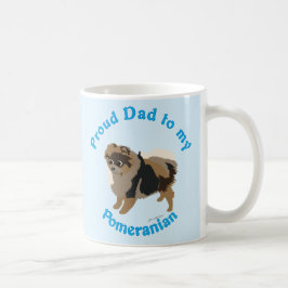Taza De Café Orgulloso papá de mi Pomerania
