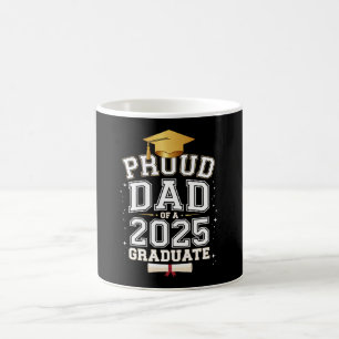 Taza De Café Orgulloso Papá De Un Graduado 2025 Graduación Fami