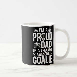 Taza De Café Orgulloso Papá De Un Portero De Hockey Papá Porter