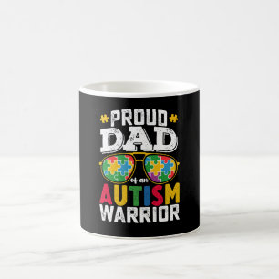 Taza De Café Orgulloso Papá De Una Familia Guerrera Contra El A
