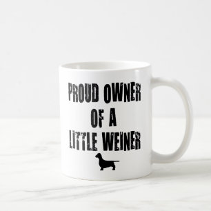 Taza De Café Orgulloso propietario de un pequeño Weiner
